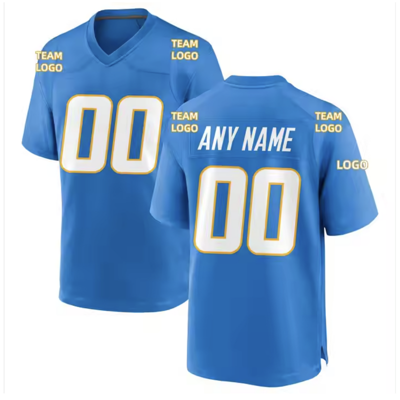 Men's American Football Jerseys Supplier - Wholesale Best Quality Hot Sale Blue Team