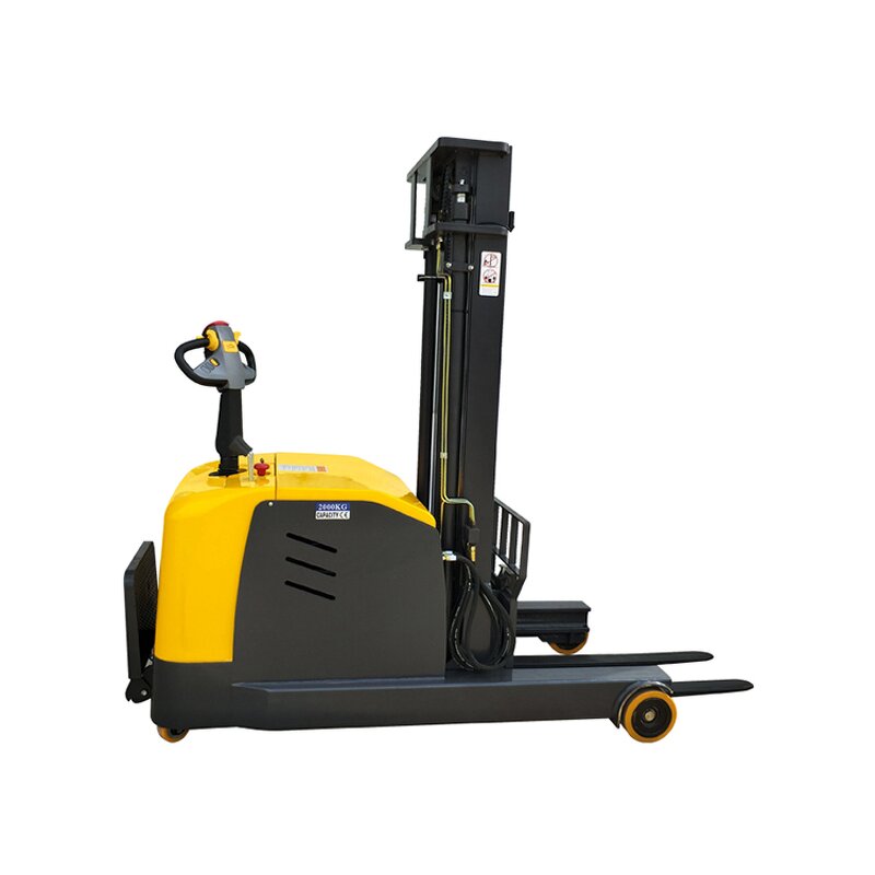 Electric Pallet Stacker Supplier - Full Electric with Solid Tires 1000mm Fork 680mm Width