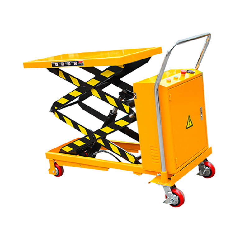Semi-electric Lifting Table Factory - JICHUAN Brand 300kg 500kg Battery Lifting Table