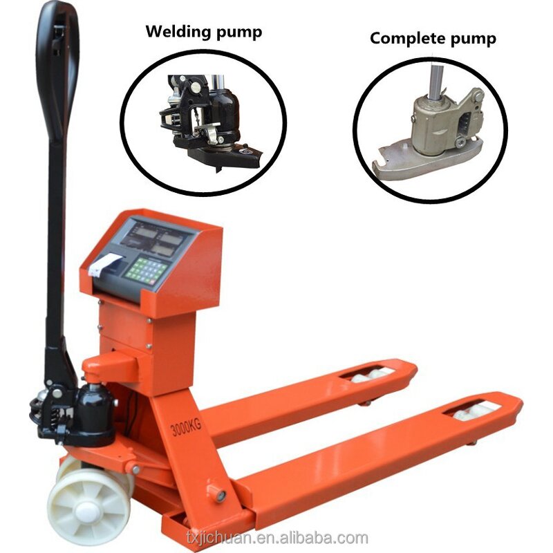 Hydraulic Pallet Jack Factory - Jichuan 1 Ton Capacity with Scale 1 Year Warranty