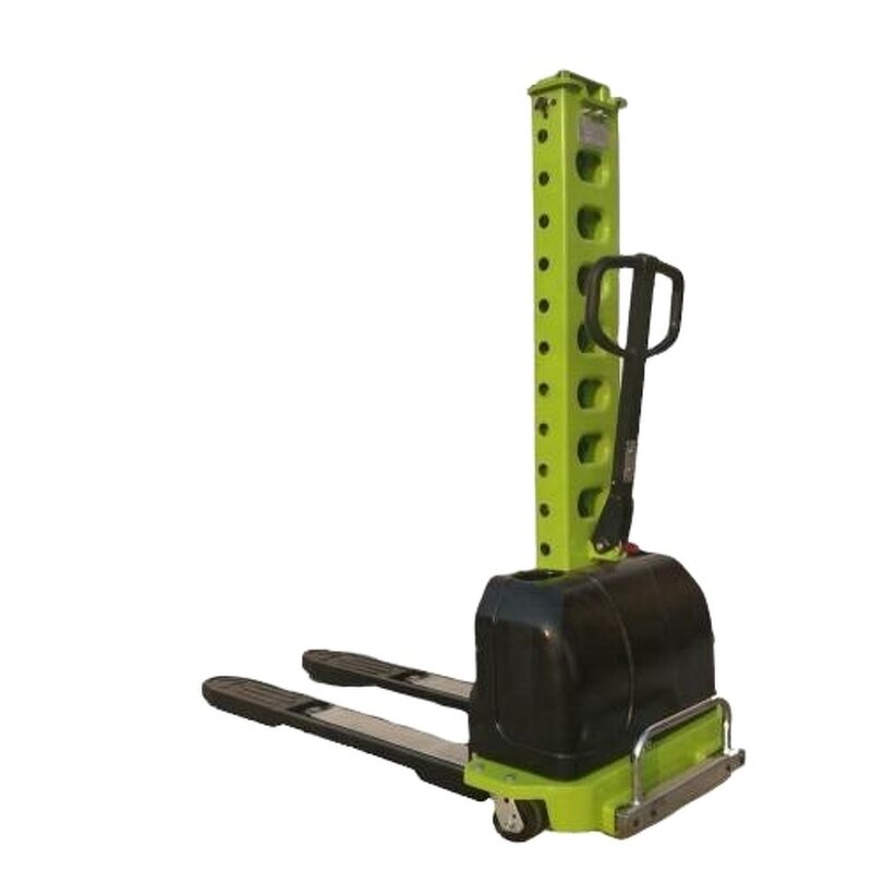 Semi Electric Retractable Lifting Stacker Factory - 700kg Self Loading Stacker 1100mm
