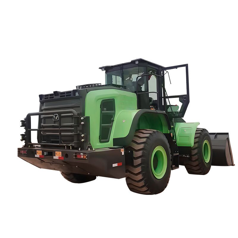 Electric Wheel Loader Factory - 5TON Lithium Battery with Air Conditioning Front-end