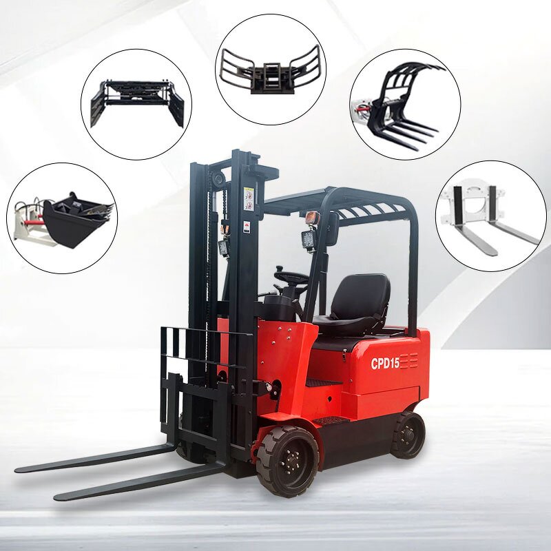 Electric Forklift Manufacturer - JICHUAN 2 Ton Full Electric 4-Wheel AWD Solid Tires