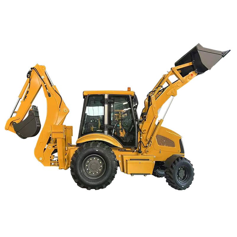 Diesel Backhoe Loader Factory - Hot Selling Multifunctional Earthmoving Both Ends