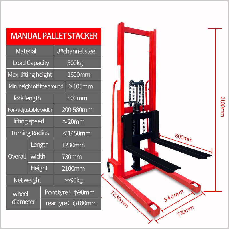 Hydraulic Hand Stacker Truck Factory - JICHUAN 1 TON 2 TON New 1 Year Warranty Jiangsu