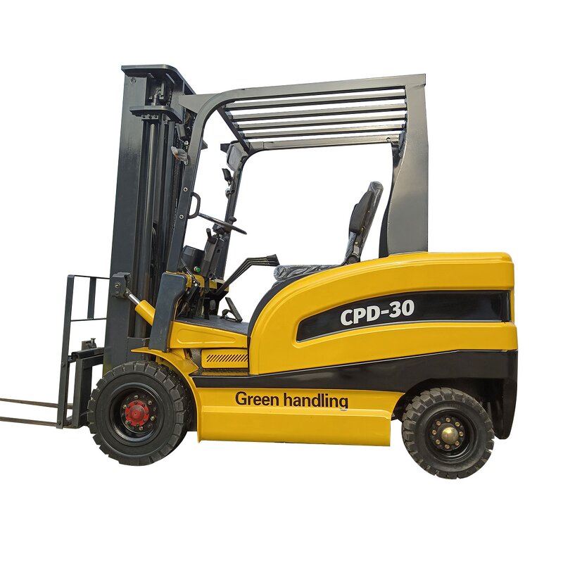 4 Wheel Electric Forklift Factory - Large Wheel Full Electric Pallet Four Big Tyres
