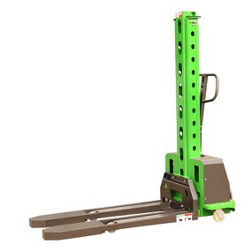 Electric Car Lifter Supplier - Mini Hand Stacker Semi Electric Self-lifting 850/1150mm Fork