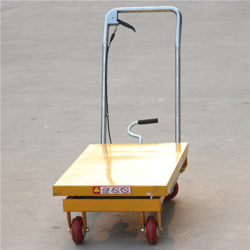 Small Mobile Hydraulic Scissor Lift Factory - Jichuan Mini Platform 910x500x52mm 40kg