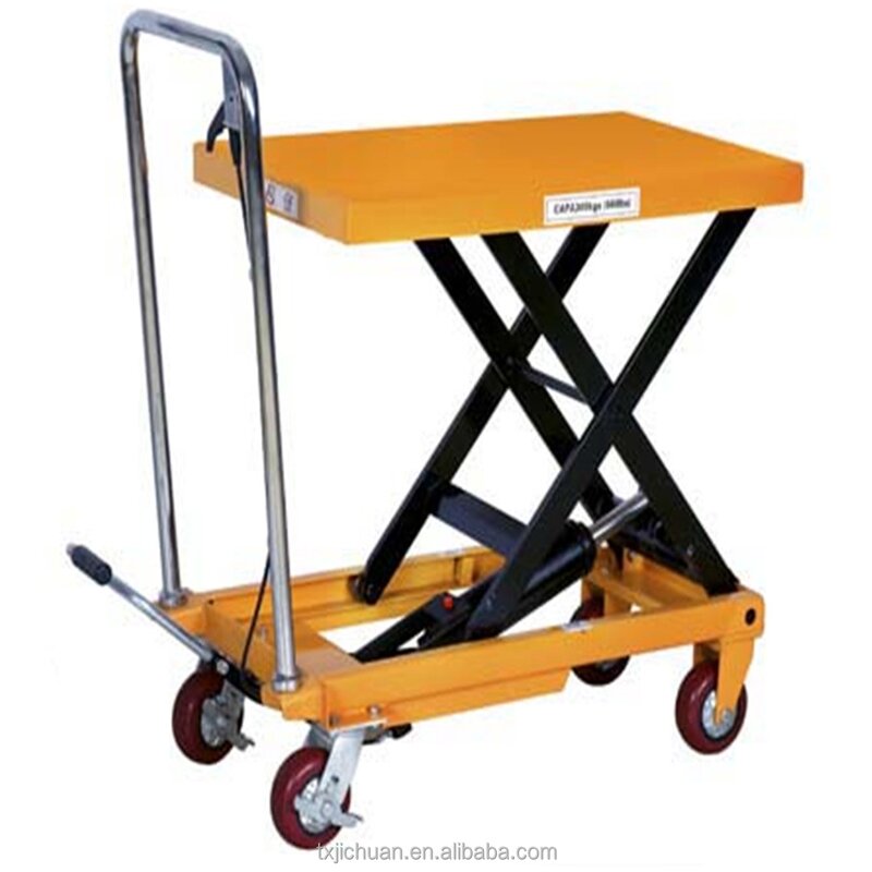 Small Mobile Hydraulic Scissor Lift Factory - Jichuan Mini Platform 910x500x52mm 40kg
