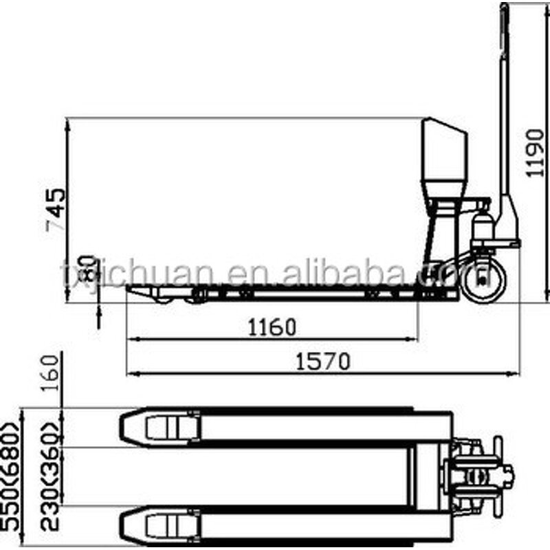 Electronic Portable Truck Scale Factory - 2ton 2.5ton 3ton for Sale Pallet Truck with Scale