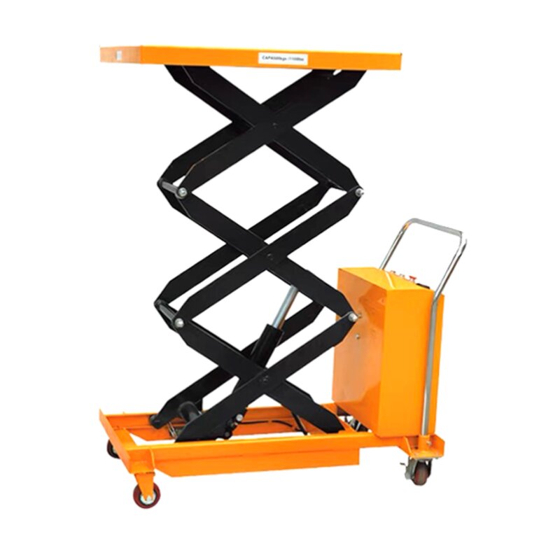 Semi-electric Lifting Table Factory - JICHUAN Brand 300kg 500kg Battery Lifting Table