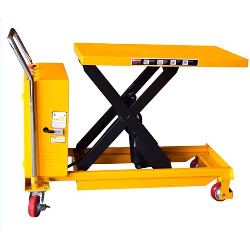 Semi-electric Lifting Table Factory - JICHUAN Brand 300kg 500kg Battery Lifting Table