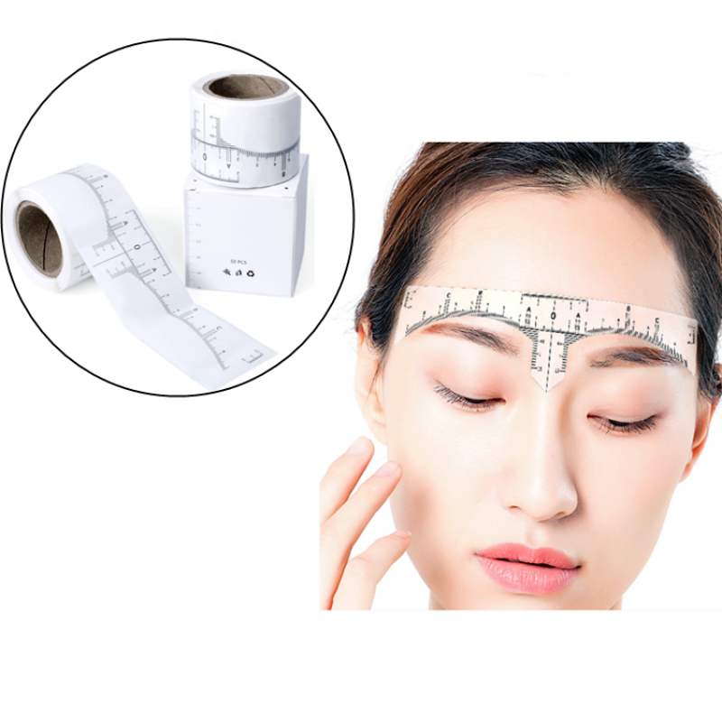 Brow Ruler Manufacturer - Custom 50 Pcs Disposable Mapping Sticker Paper