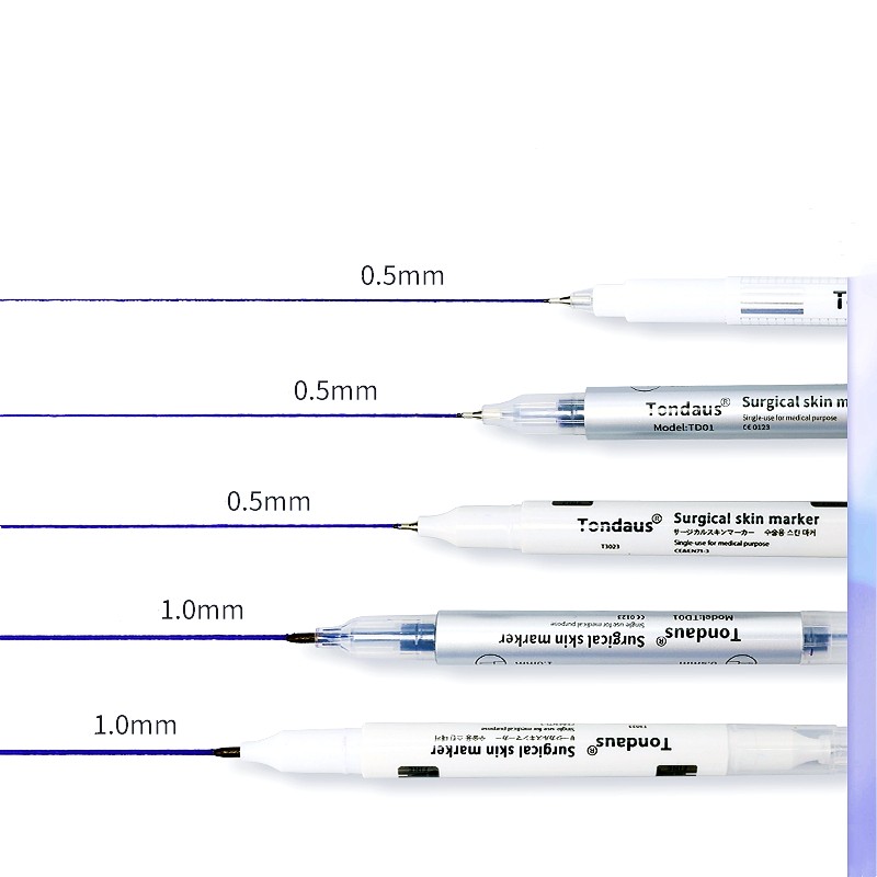 Skin Marker Pen Factory - Free Ruler Sterile Surgery Blue Pen