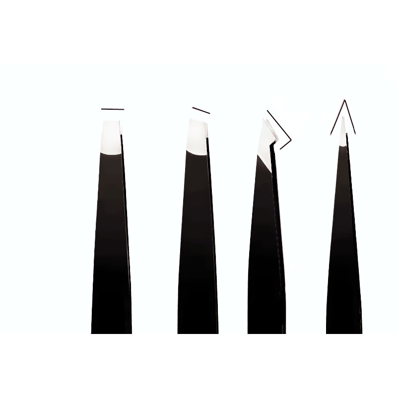 Tweezer Set Factory - Wholesale 4 Pcs Black Brow Display Professional