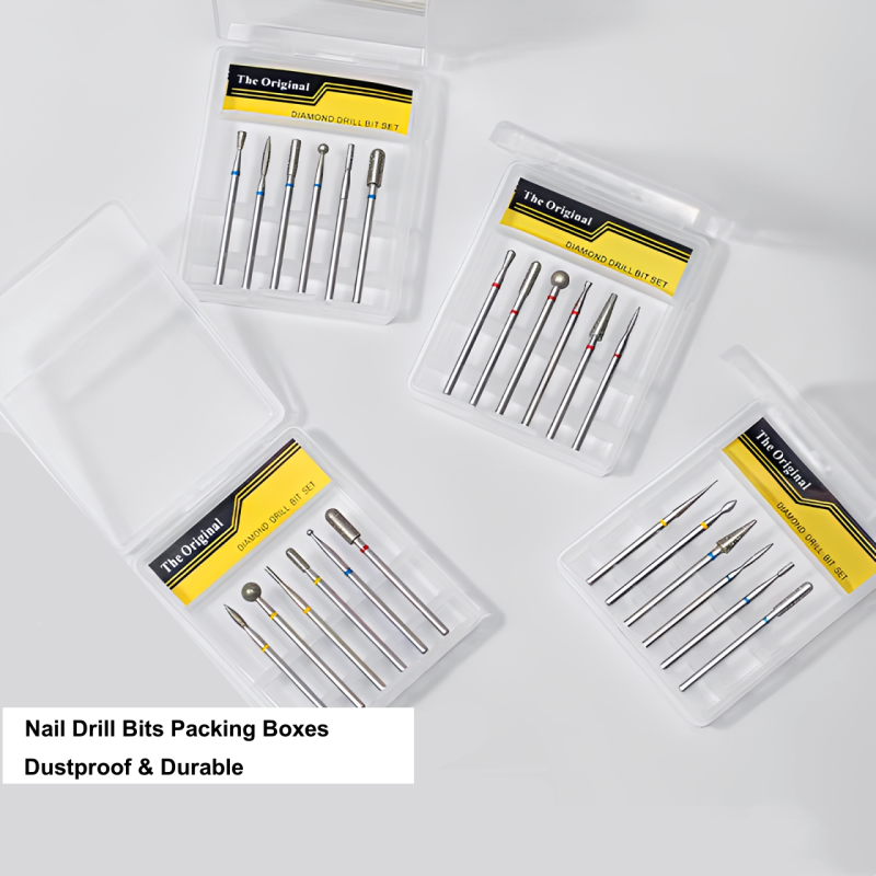 Nail Drill Case Manufacturer - Custom 6 Pcs Bit Holder Storage Box