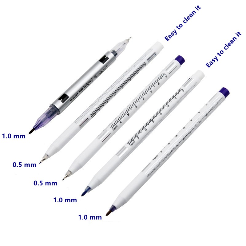 Skin Marker Pen Factory - Free Ruler Sterile Surgery Blue Pen