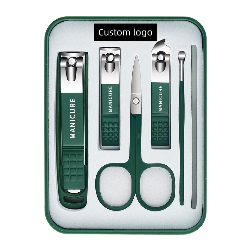 Nail Clipper Set Factory - Wholesale 4 Pcs Dark Green Manicure Gift