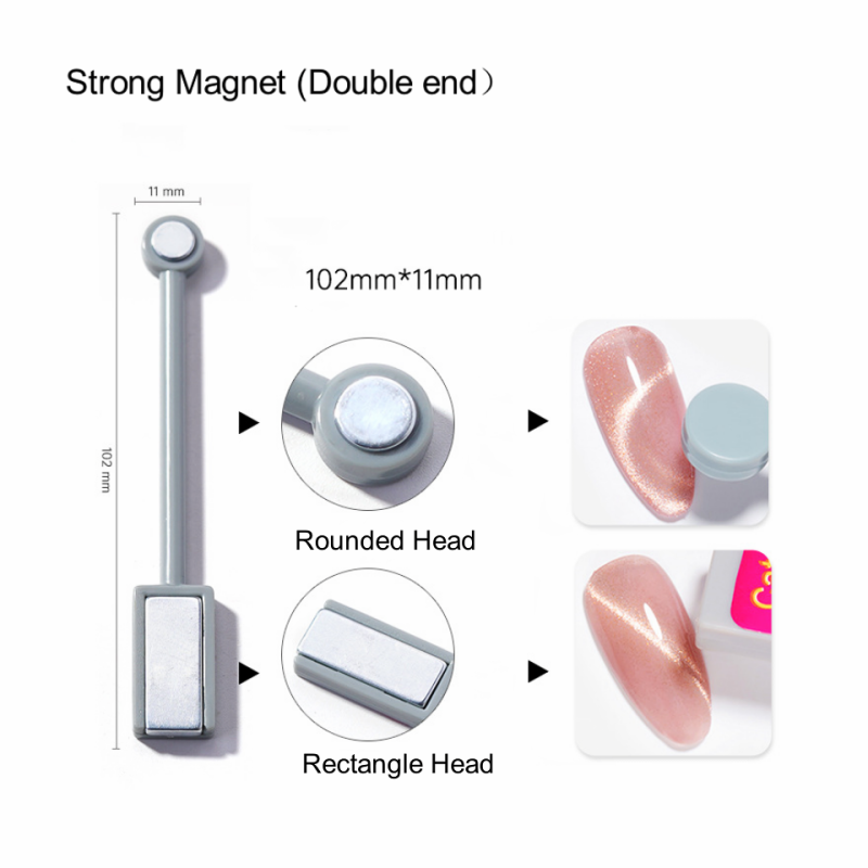Nail Magnet Factory - Private Label Cat Eye Round Rectangular Double Head