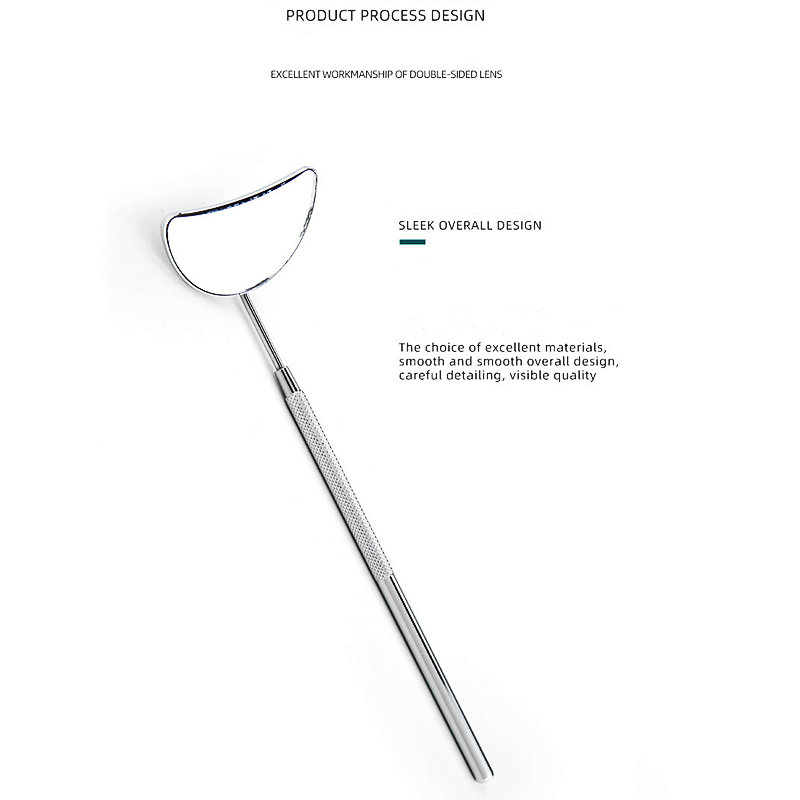 Lash Mirror Manufacturer - Custom Logo Moon Shaped Half Mirror