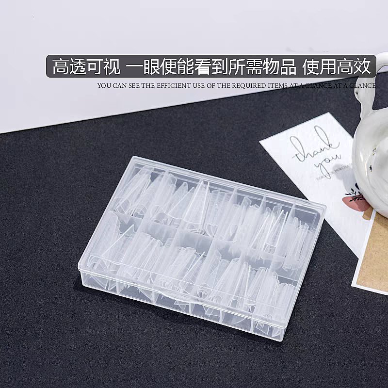 Nail Packaging Box Factory - Wholesale 12 Grid Transparent Plastic Empty