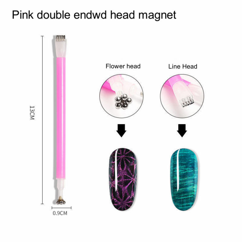 Nail Magnet Factory - Private Label Cat Eye Round Rectangular Double Head