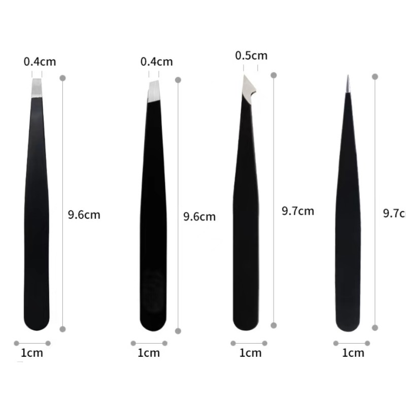 Eyebrow Tweezer Kit Manufacturer - Custom 3 Piece Leather Bag Private