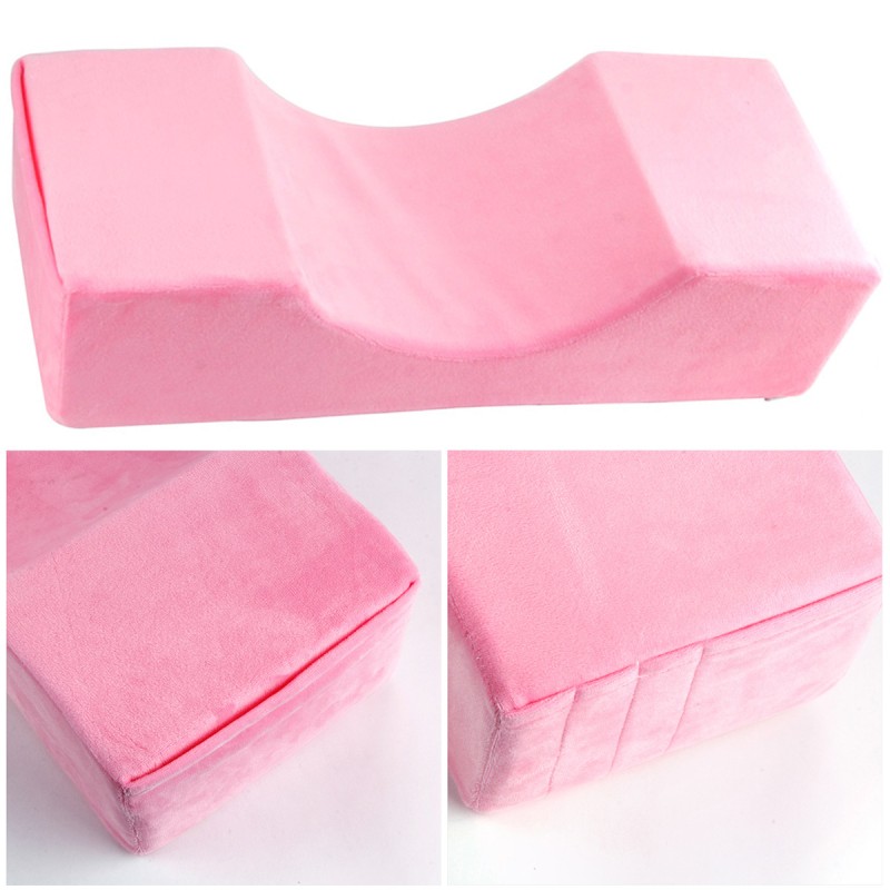 Lash Pillow Manufacturer - Pink Black Memory Foam Vacuum Compression