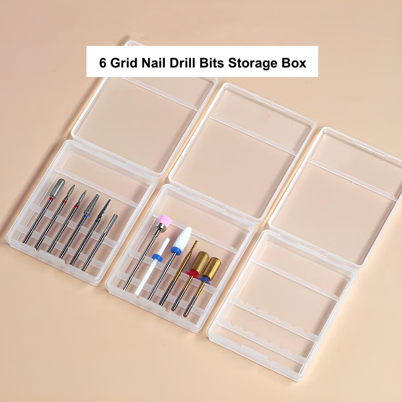 Nail Drill Case Manufacturer - Custom 6 Pcs Bit Holder Storage Box