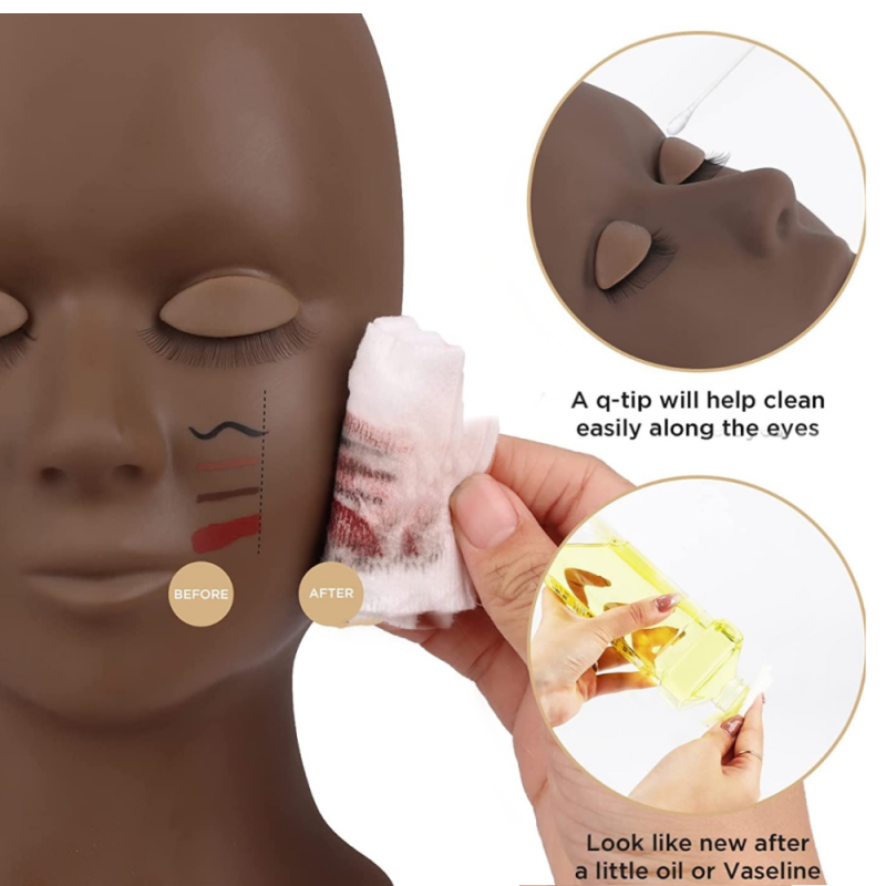 Eyelash Head Factory - Professional Silicone Mannequin Training Head