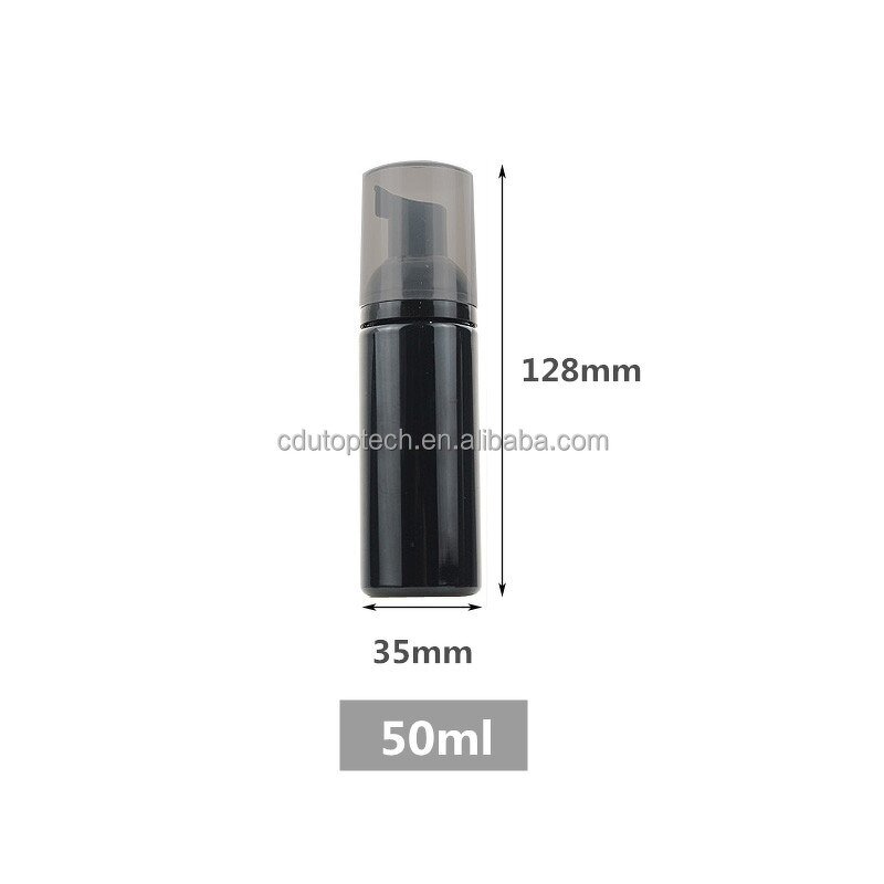 Hand Soap Foaming Bottle Supplier - 50ml-60ml PET Black White HDPE Travel Size