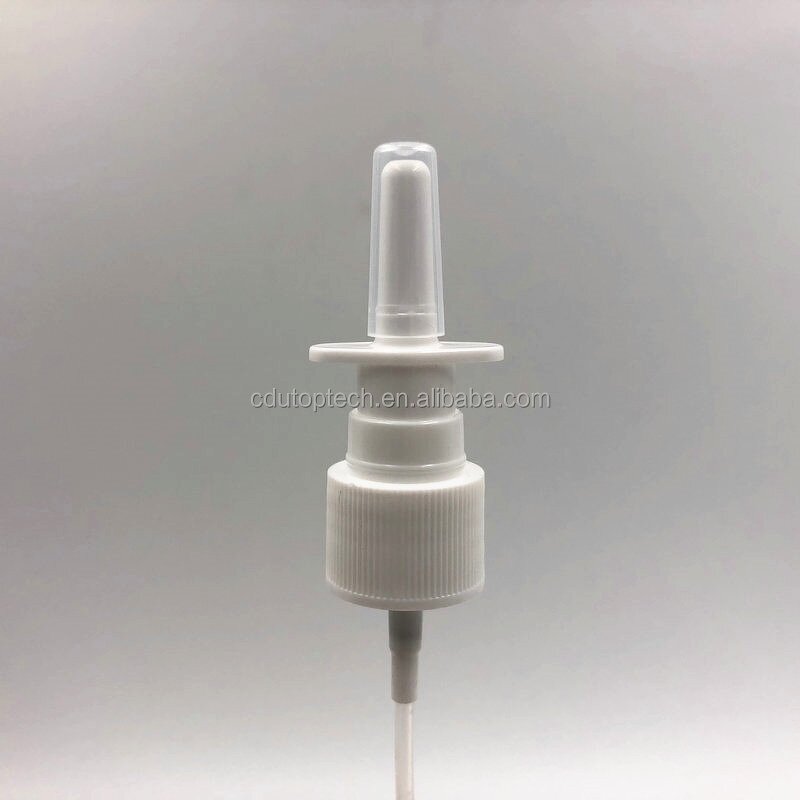 Nasal Spray Pump Supplier - 18/410 20/410 PP White Black Medical Plastic Nasal