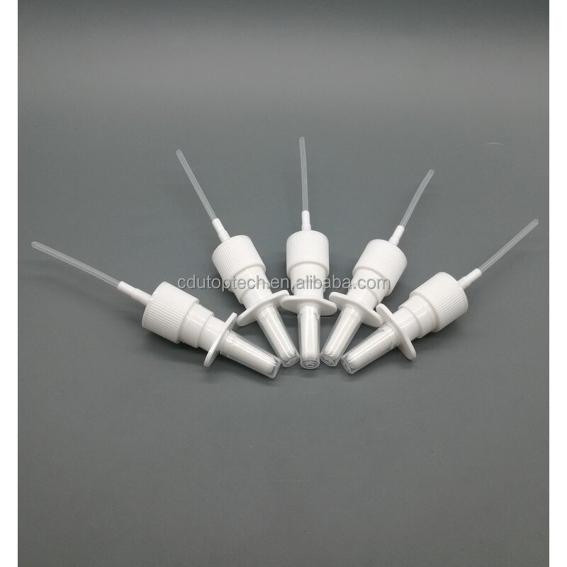Nasal Spray Pump Supplier - 18/410 20/410 PP White Black Medical Plastic Nasal