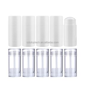 Deodorant Packaging Bottle Factory - 75ml Black White Clear Twist up 30ml-50ml Empty