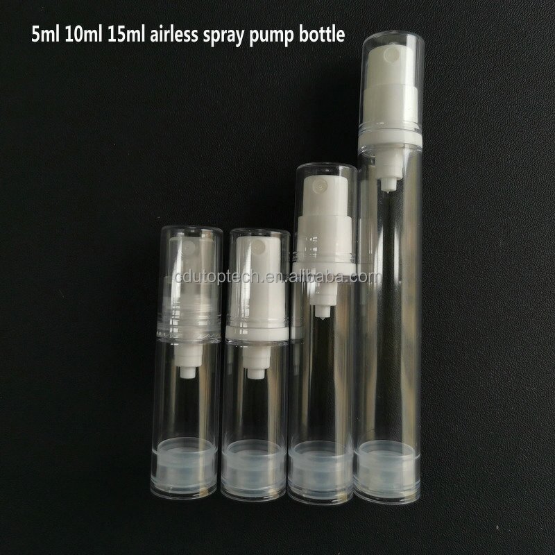 Travel Airless Spray Bottle Factory - 5ml-15ml Mini Plastic Airless Perfume Lotion Pump