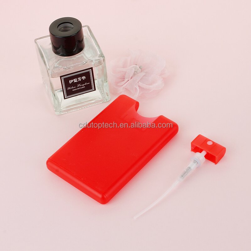 Card Shape Perfume Bottle Manufacturer - Portable 20ml Customized Colorful Blue Black