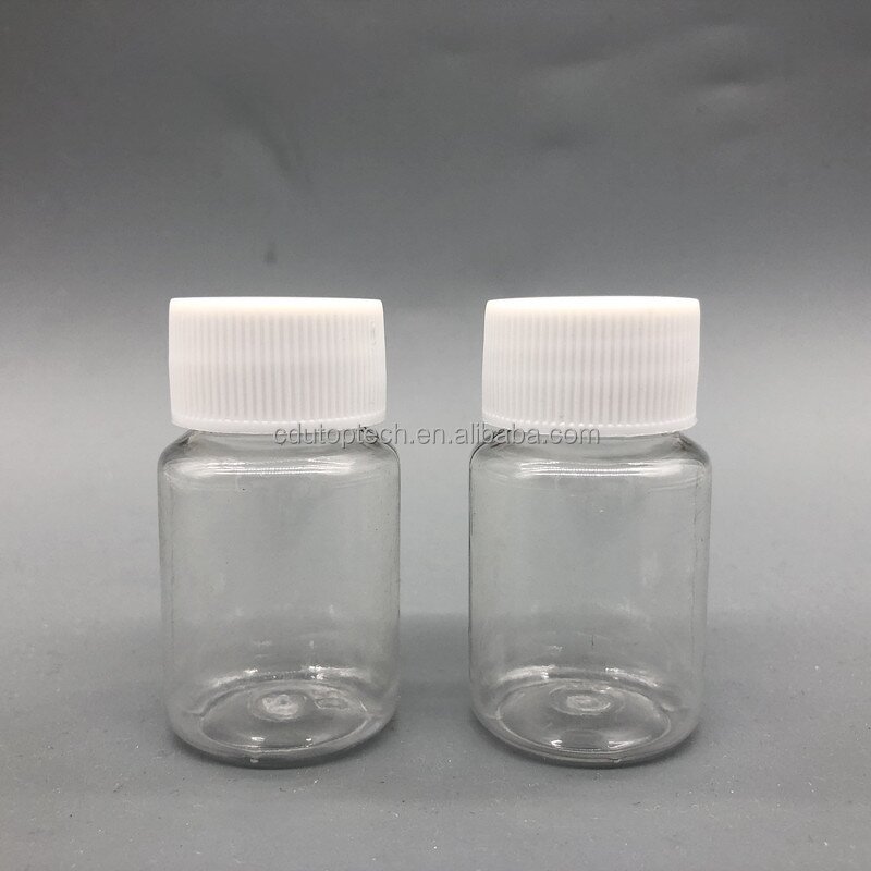 Capsule Medical Bottle Factory - Ready to Ship 20ml White Clear Empty Plastic Pill