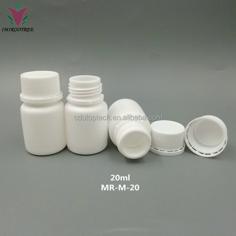 Pharmaceutical Pill Bottles Supplier - 20cc-20ml White Clear Plastic Tablets Capsules