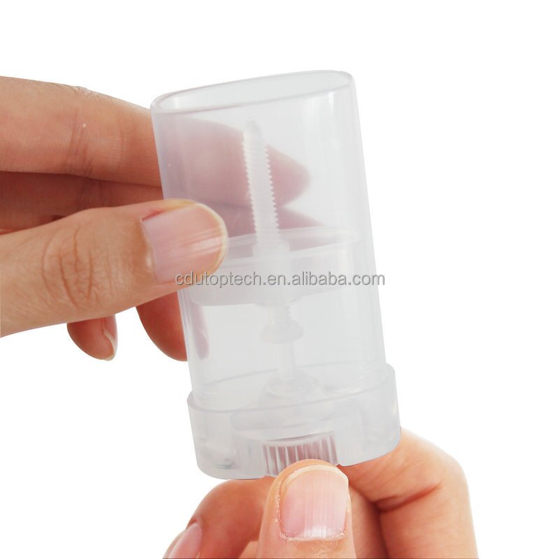 Deodorant Stick Container Supplier - 15ml-15g Plastic Empty Oval Flat Shape Twist up