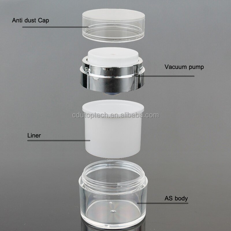 Vacuum Cream Jar Factory - 15g-50g Press Style Cosmetic Airless Pump Skin Care