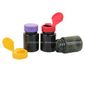 Vitamin Containers Factory - 60ml PET Customized Amber Blue Pharmaceutical Medicine