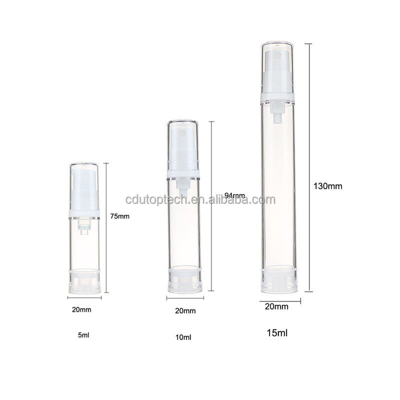 Mini Spray Bottle Manufacturer - 5ml-15ml AS Clear Plastic Mist Lotion Airless Pump