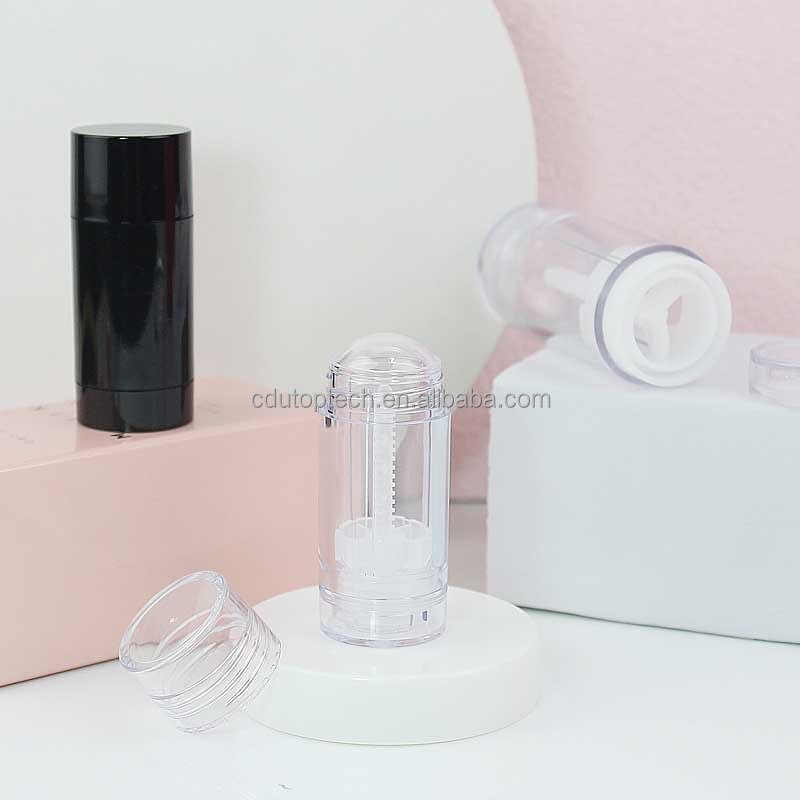 Salve Plastic Deodorant Tube Factory - 15ml-15g Round Twist up Black White Clear Empty