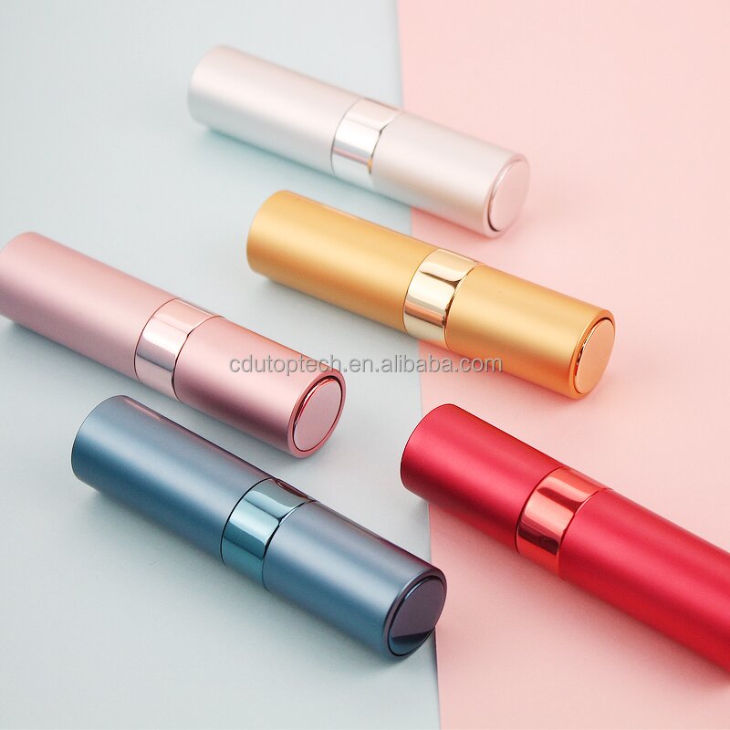 Travel Perfume Atomizer Supplier - 8ml Pocket Sized Aluminum Refillable Rotation Twist