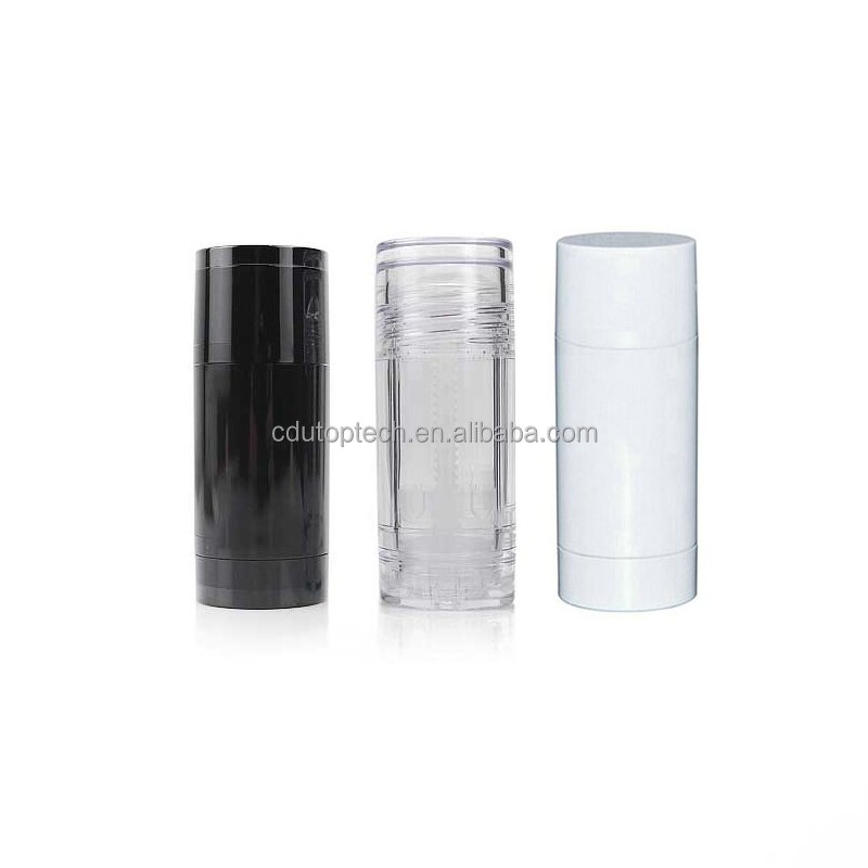 Salve Plastic Deodorant Tube Factory - 15ml-15g Round Twist up Black White Clear Empty