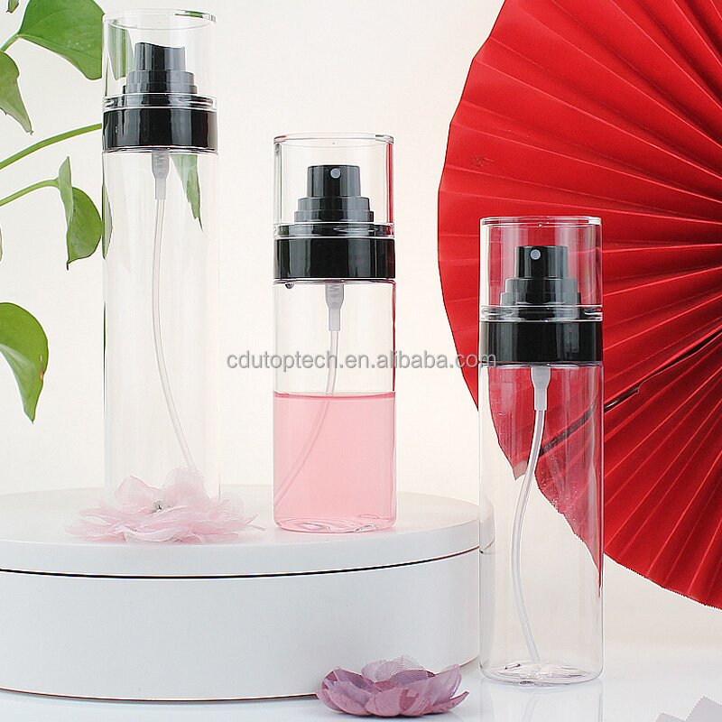 Mist Spray Bottle Supplier - Refillable PETG 80ml-120ml Clear Face Body Toner