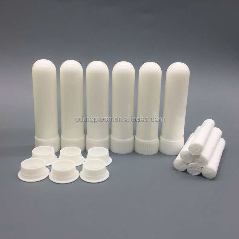 Nasal Inhaler Supplier - Refill Plastic Bottles with Cotton Wicks Aromatherapy