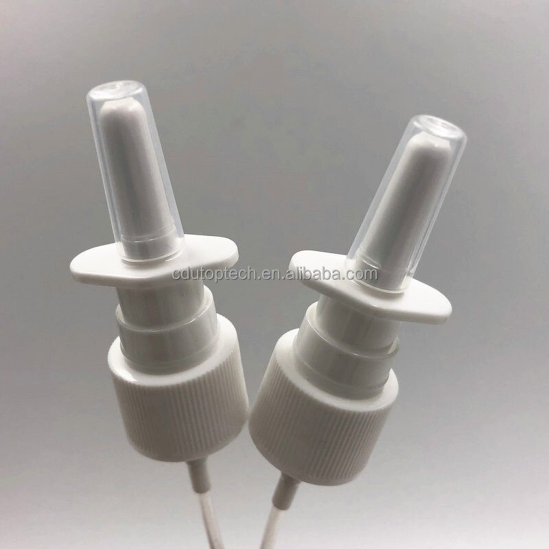 Nasal Spray Pump Supplier - 18/410 20/410 PP White Black Medical Plastic Nasal
