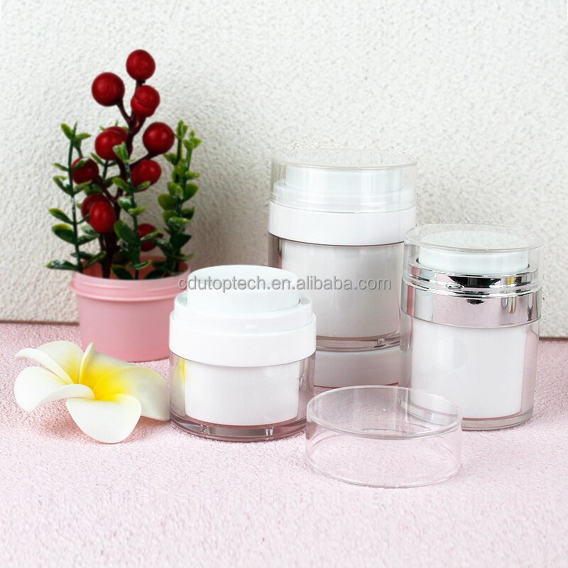 Cosmetic Airless Pump Jar Manufacturer - 15ml-50ml Plastic Luxury 15g-50g Cream Pot