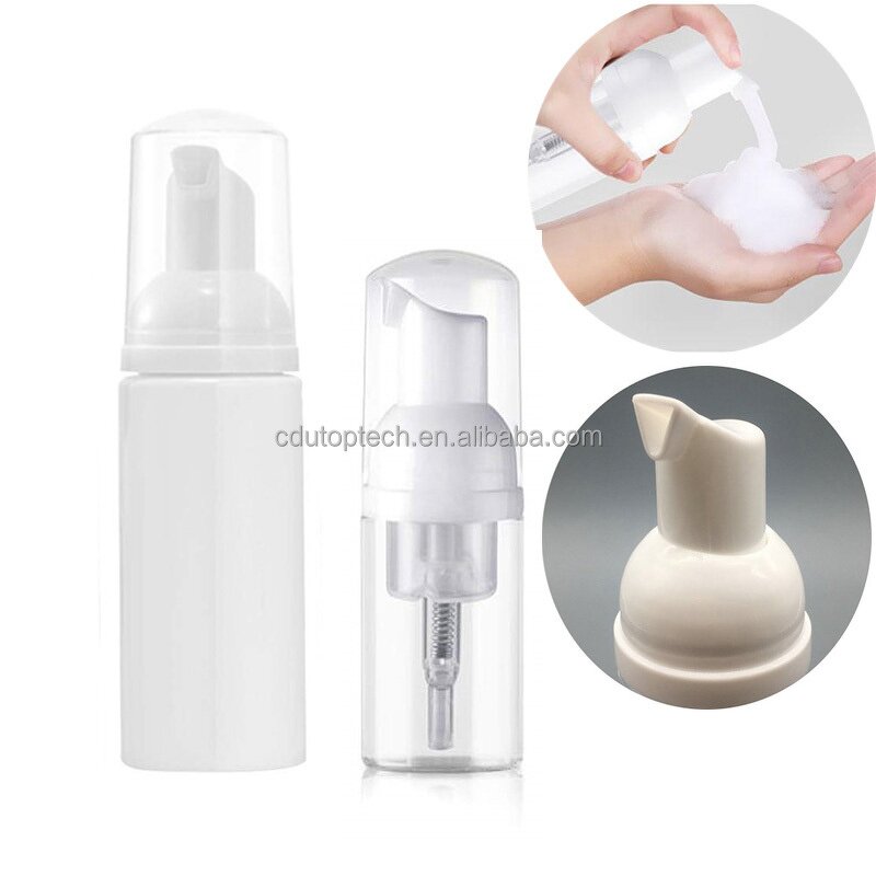 Hand Soap Foaming Bottle Supplier - 50ml-60ml PET Black White HDPE Travel Size